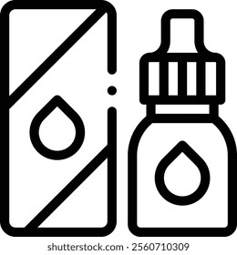 medicine icon. Thin Linear Style Design Isolated On White Background