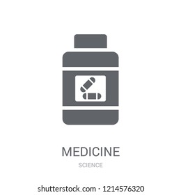 Medicine icon. Trendy Medicine logo concept on white background from Science collection. Suitable for use on web apps, mobile apps and print media.