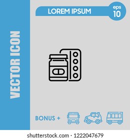 Medicine icon vector