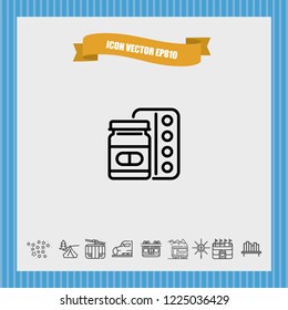 Medicine icon vector