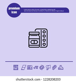 Medicine icon vector