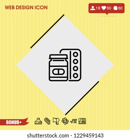Medicine icon vector
