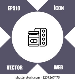 Medicine icon vector