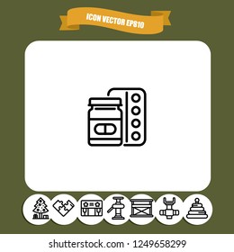 Medicine icon vector