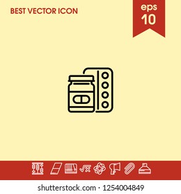 Medicine icon vector
