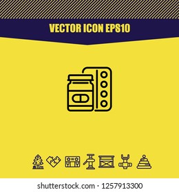 Medicine icon vector
