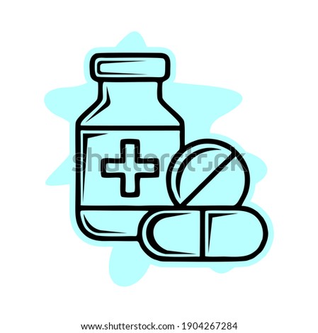 Medicine. Medicine icon. Medicine vector. 
