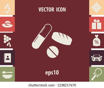 Medicine icon, vector design