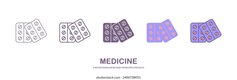 Medicine icon vector design with editable vector