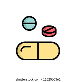 medicine icon vector design. icon vector filled outline style