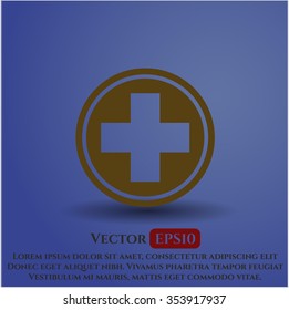 Ilustración vectorial de icono de medicina