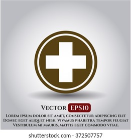 Ilustración vectorial de icono de medicina