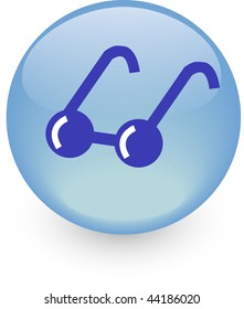 Icono de la medicina. Ilustración vectorial.