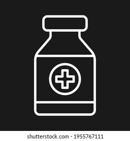 Imagen vectorial del icono de la medicina. Puede ser utilizado para uso médico. Adecuado para aplicaciones móviles, aplicaciones web y medios impresos.
