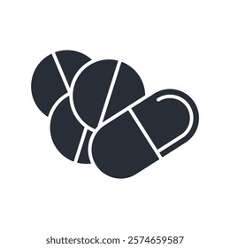 medicine icon. vector.Editable stroke.linear style sign for use web design,logo.Symbol illustration.