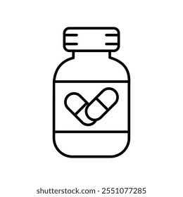 medicine icon with white background vector stock illustration