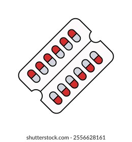 medicine icon with white background vector stock illustration