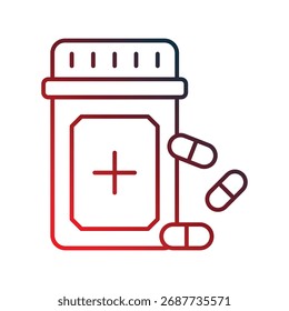 Ícone de medicina com fundo branco vetor ilustração stock