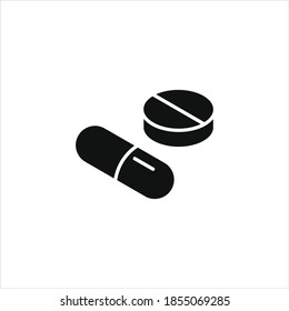 Medicine icon for your website, logo, app, UI, product print. Medicine concept flat Silhouette vector illustration icon.