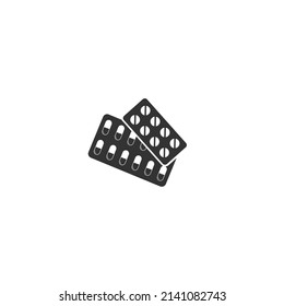 Medicine icons - Pills, Capsules. Drugs vector illustration
