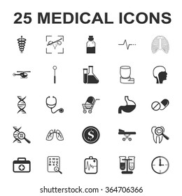 Medicine Icons Set.