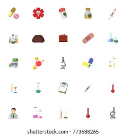 Medicine icons set