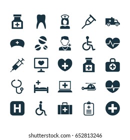 Medicine Icons Set. Collection Of Plus, Painkiller, Heal And Other Elements. Also Includes Symbols Such As Case, Data, Invalid.