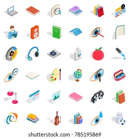 Medicine icons set. Isometric style of 36 medicine vector icons for web isolated on white background