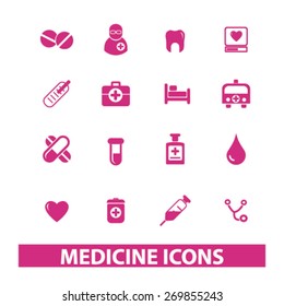 conjunto de iconos de medicina, vector