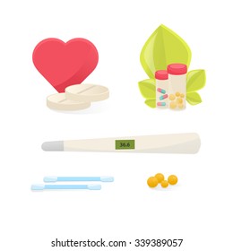Medicine icons, vector