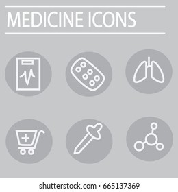 medicine icons vector
