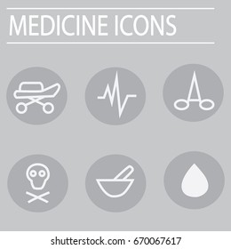 medicine icons vector