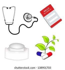 medicine illustration. mesh vector