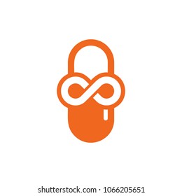 Medicine Infinity Logo Icon Design