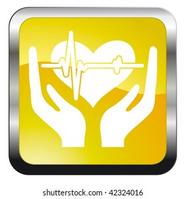 medicine insurance web vector glossy icon