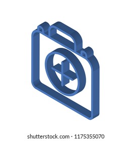 Medicine isometric left top view 3D icon