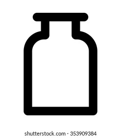 
Medicine Jar Bold Line Vector Icon
