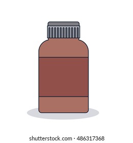 medicine jar icon. Medical and health care theme. Colorful design. Vector illustration