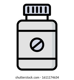 
Medicine Jar Isolated Vector icon which can be easily modified or edit
