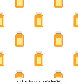 Medicine jar pattern seamless for any design vector illustration