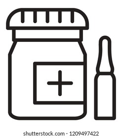 A medicine jar to store tablets