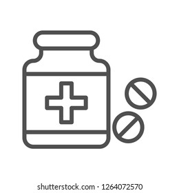 Medicine Jar Vector Icon