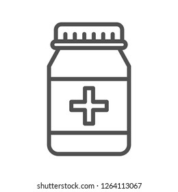 Medicine Jar Vector Icon