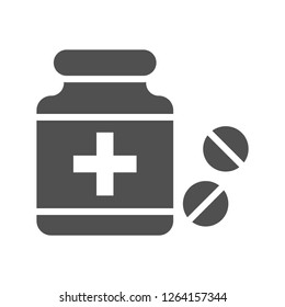 Medicine Jar Vector Icon