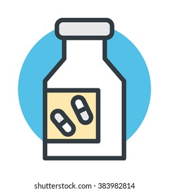 Medicine Jar Vector Icon