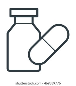Medicine Jar Vector Icon