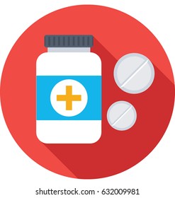 Medicine Jar Vector Icon