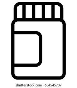 Medicine Jar Vector Icon