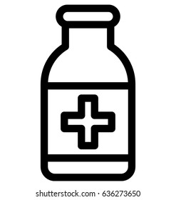 Medicine Jar Vector Icon
