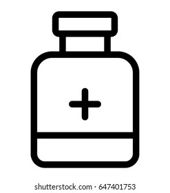 Medicine Jar Vector Icon